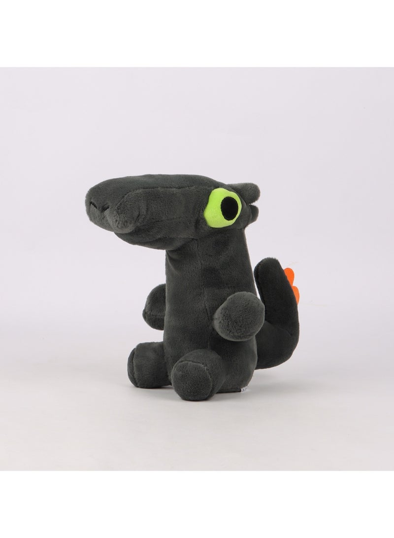 23 CM Cartoon Black Dragon Plush Toy Soft Stuffed Cute Doll For Girls And Boys All Ages Gift - Image 4